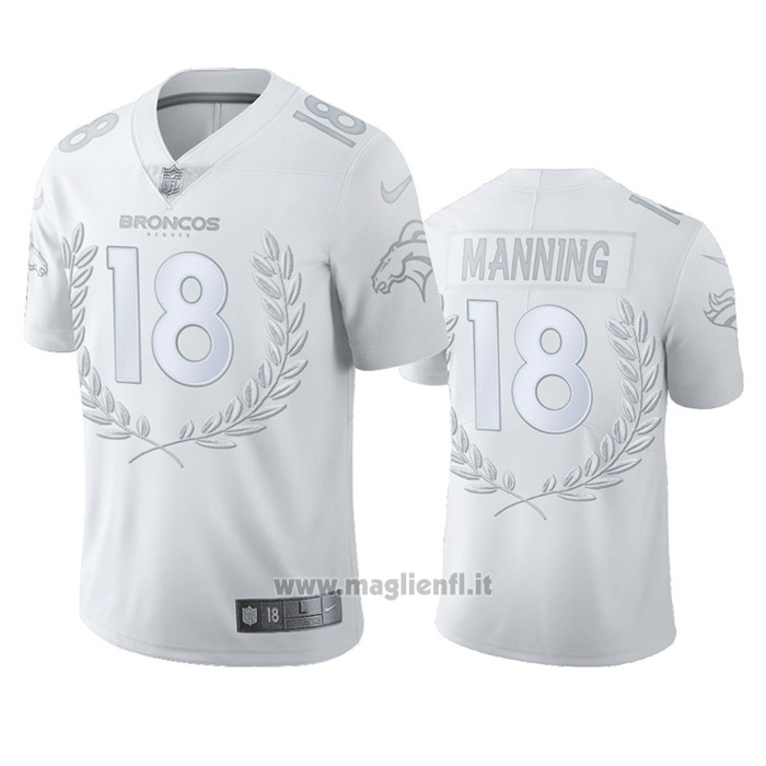 Maglia NFL Limited Denver Broncos Peyton Manning MVP Bianco